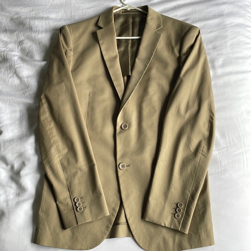 Theory khaki blazer. Size 40R